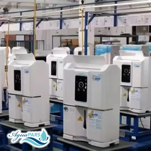 Chaîne de montage de générateurs d'eau AguaPARS en usine