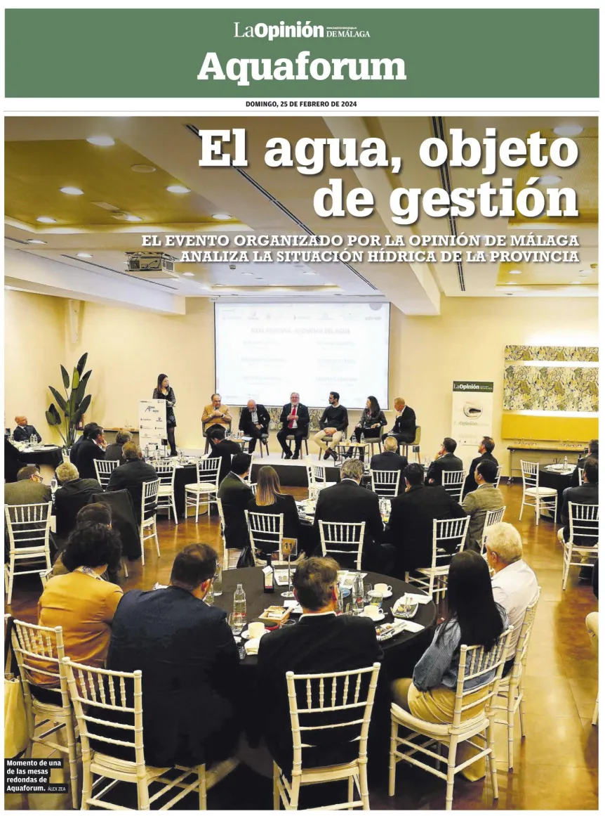 لقطة من الخبر: La Opinión de Málaga تنظّم Aquaforum لمناقشة سياسة المياه