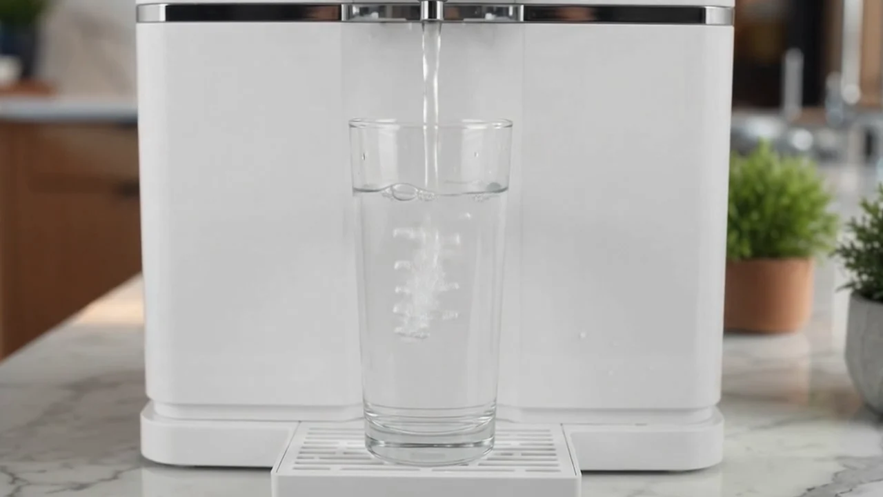 Glass filling with water from an AguaPARS generator
