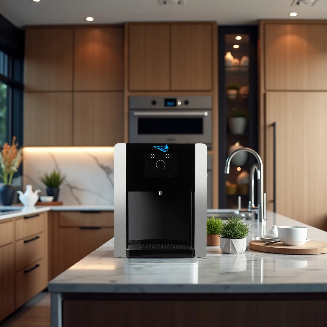 AguaPARS ZEPHYR generator on a modern kitchen worktop